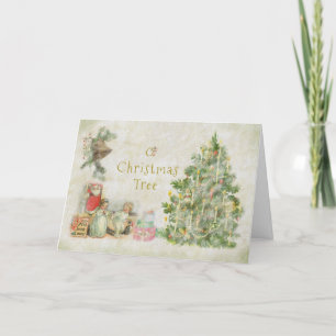 O Christmas Tree Vintage Christmas Eve Holiday Card