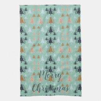 O Christmas Trees (Green) Kitchen Towel