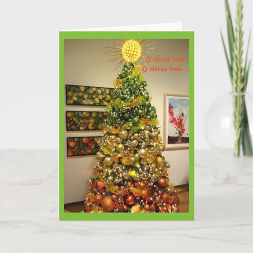 O Citrus Tree Holiday Christmas Card From Florida