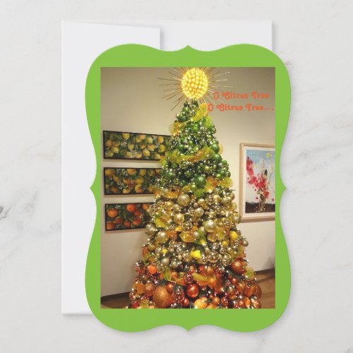 O Citrus Tree Photo Christmas Card From Florida