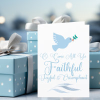 O Come All Ye Faithful Religious Christmas Dove
