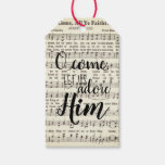 O Come, Let Us Adore Him Gift Tags