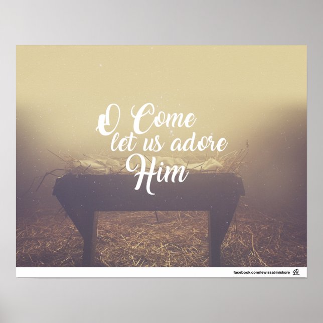 O Come Let Us Adore Him Poster (Front)