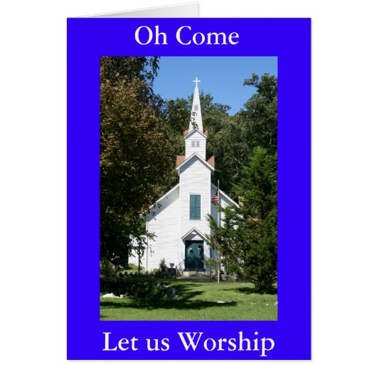 O Come Let us Worship Cards (Front)