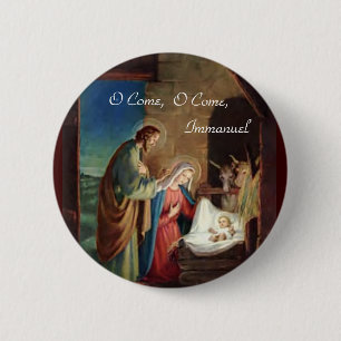 O Come, O Come Immanuel Pinback Button