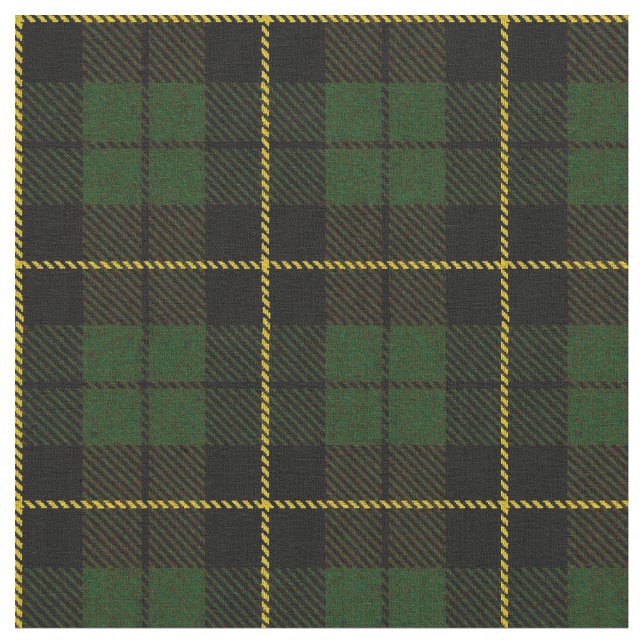 O.D. Kelly green plaid yellow/gold/black stripe Fabric (Close Up)