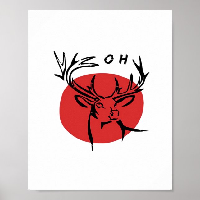 O Dear O Dear Red Retro Classic Design  Poster (Front)