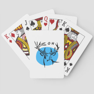 O Dear Oh Dear Blue Whimsical Aesthetic Poker Cards