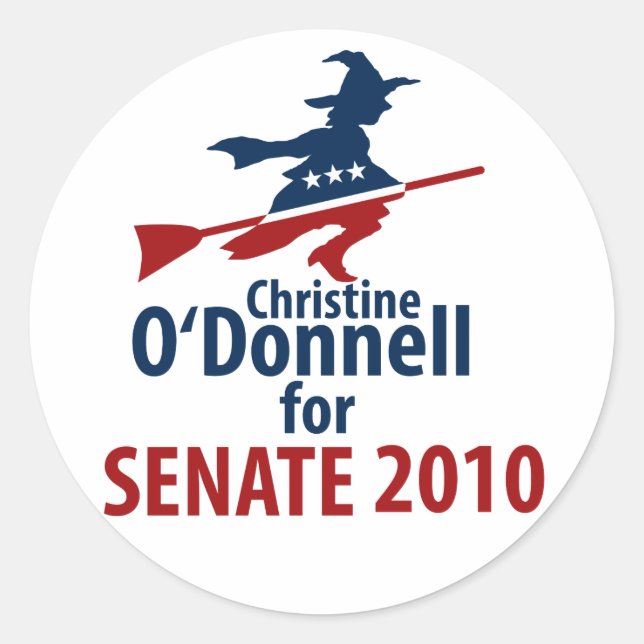 O’Donnell for Senate Classic Round Sticker (Front)