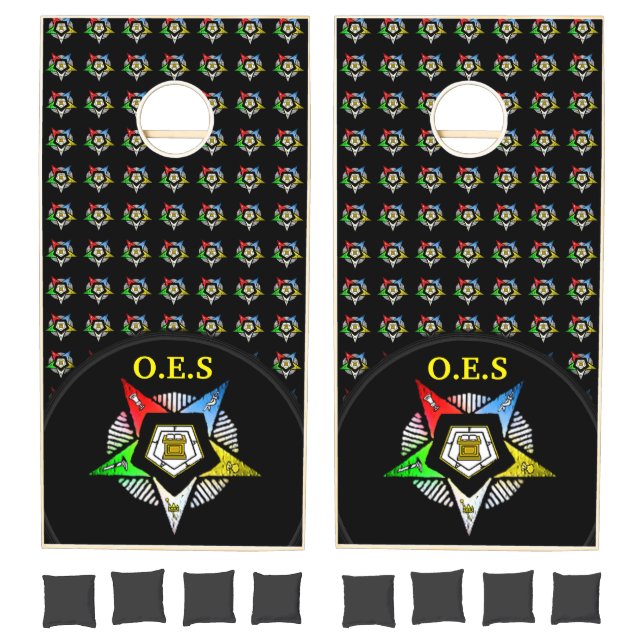 O.E.S~ CORNHOLE SET (Set)