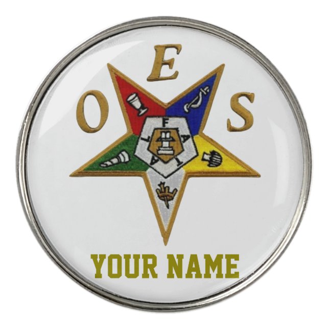 O.E.S. GOLF BALL MARKER (Front)