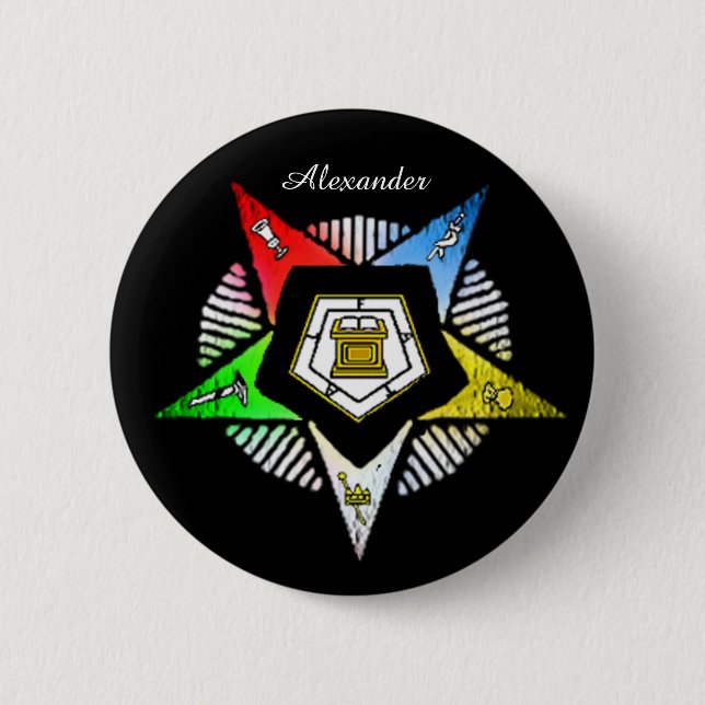 O.E.S~ PINBACK BUTTON (Front)