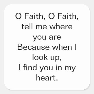 O Faith Inspirational Quote