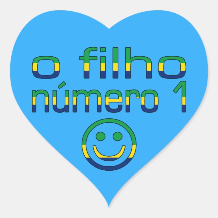 O Filho Número 1   Number 1 Son in Brazilian Stickers