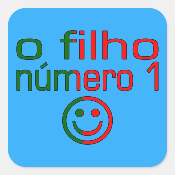 O Filho Número 1   Number 1 Son in Portuguese Sticker