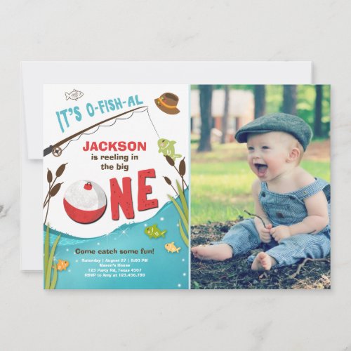 o-fish-al Fishing Birthday Invitation The big one