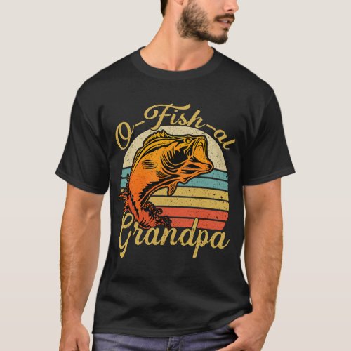 O fish al Grandpa Fishing Baby Pregnancy Announcem T_Shirt