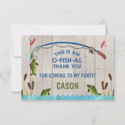 O fish al Thank You Card