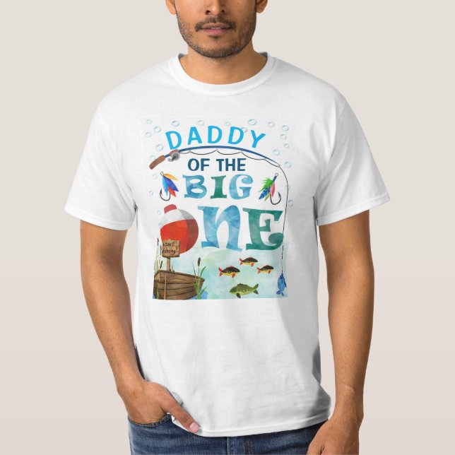 O-fish-ally, 1st birthday, Daddy of the big one T-Shirt (Front)