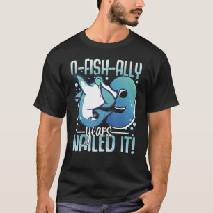 O-Fish-Ally 9 Year Old Shark 9th Birthday Boy Hamm T-Shirt