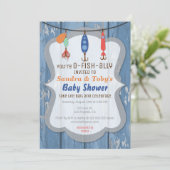O-FISH-ALLY Fishing Baby Shower Invitation (Standing Front)