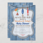 O-FISH-ALLY Fishing Baby Shower Invitation (Front/Back)