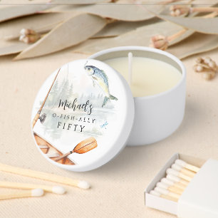 O-Fish-Ally Fishing Themed Birthday Party Mini Candle Favors