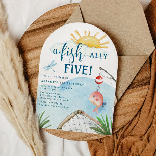 O Fish Ally Five! 5th Birthday Party Invitation