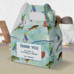 O-fish-ally gone fishing little fisherman birthday favor boxes
