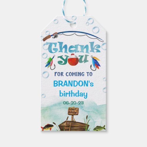 O_fish_ally Gone Fishing Little Fisherman Party Gift Tags