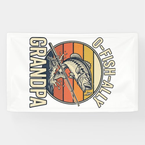 O-Fish-Ally Grandpa Fishing Vintage Shirt Design_1 Banner