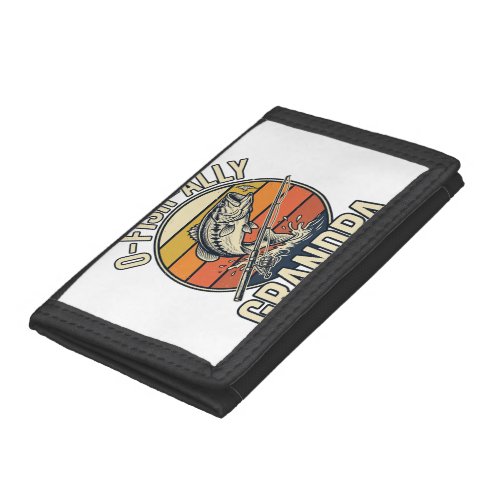 O-Fish-Ally Grandpa Fishing Vintage Shirt Design_1 Trifold Wallet