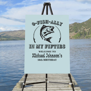 O-fish-ally In my Fifties 50th Birthday Party Foam Board