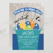 O-Fish-ally Invited Boy's Birthday Invitation (Front/Back)