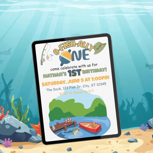 O-FISH-ALLY ONE birthday party