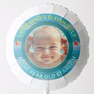 O-Fish-ally ONE Customizable Balloon