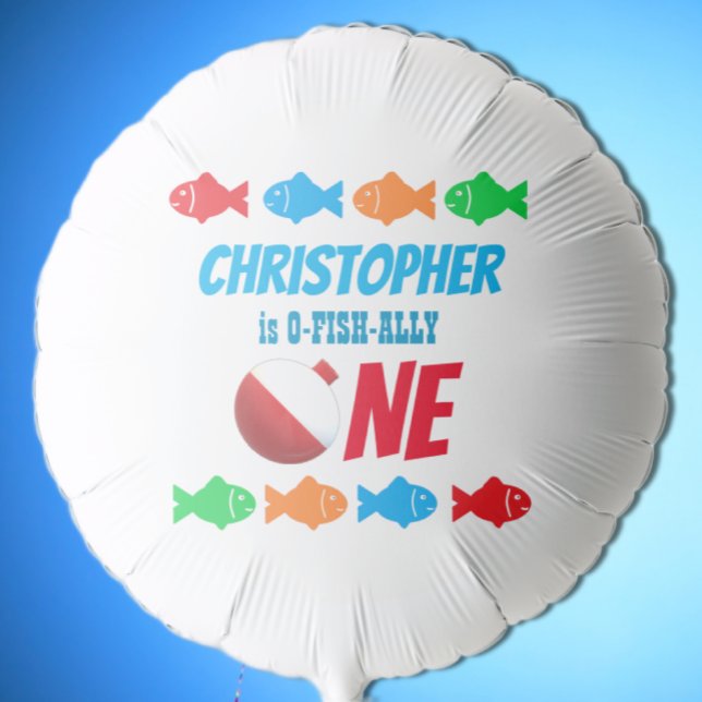 O-Fish-Ally One Fishing 1st Birthday Balloon (Creator Uploaded)