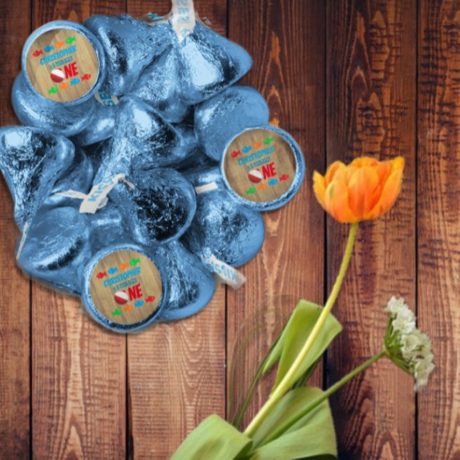 O-Fish-Ally One Fishing 1st Birthday Hershey®'s Kisses® (Creator Uploaded)