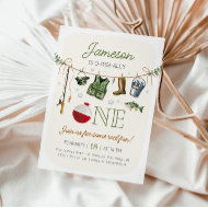 O-fish-ally One Fishing 1st Birthday Invitation