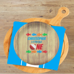 O-Fish-Ally One Fishing 1st Birthday Paper Plates