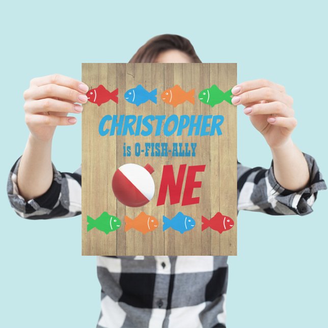 O-Fish-Ally One Fishing 1st Birthday Poster (Creator Uploaded)