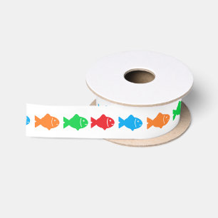 O-Fish-Ally One Fishing 1st Birthday Satin Ribbon