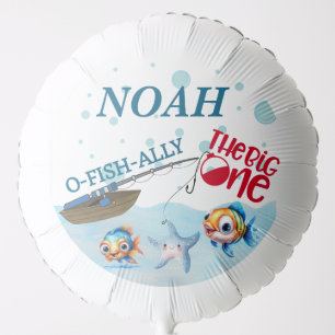 O-Fish-Ally One,Fishing for the Big One  Balloon