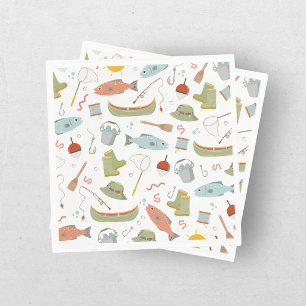 O-Fish-Ally One Fishing Kids 1st Birthday Napkins