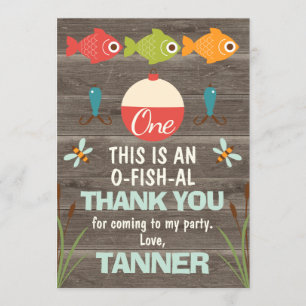 O-fish-ally One Fishing Thank You Card