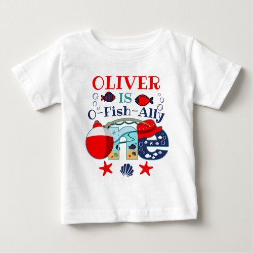 O_fish_ally One  IM The Big ONE  First Birthday Baby T_Shirt