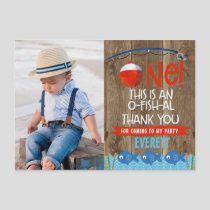 O-Fish-ally One Photo Thank You Card