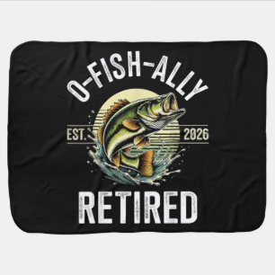 O-Fish-Ally Retired 2026 Fisherman Fishing Baby Blanket