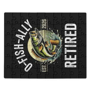 O-Fish-Ally Retired 2026 Fisherman Fishing Jigsaw Puzzle
