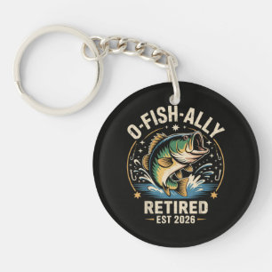 O-Fish-Ally Retired 2026 Fisherman Fishing Keychain